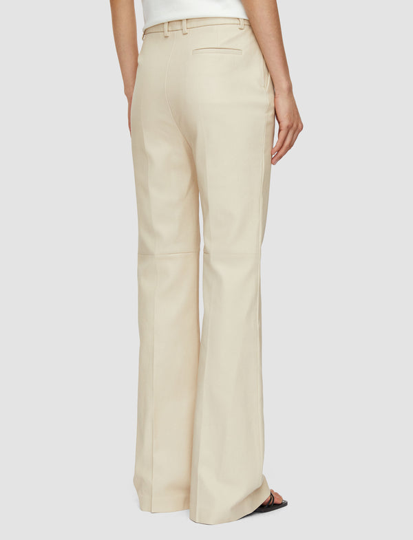 Joseph Tafira Leather Stretch Trousers Quail