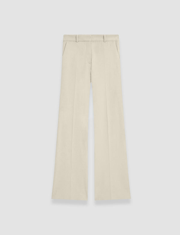 joseph Tafira Leather Stretch Trousers Quail