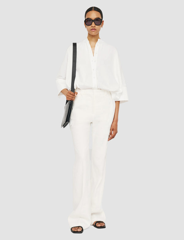 Joseph Tafira Linen Stretch Trousers Ivory