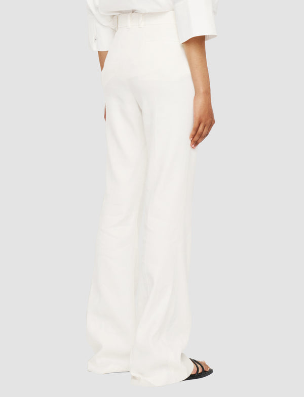 Joseph Tafira Linen Stretch Trousers Ivory