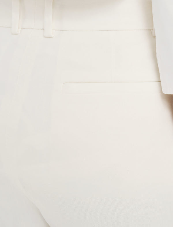 Joseph Tafira Linen Stretch Trousers Ivory