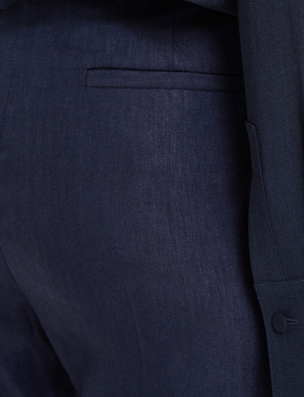 Joseph Tafira Linen Stretch Trousers Navy