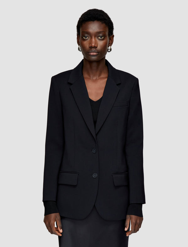 Joseph Tailoring Wool Stretch Jackie Jacket Black