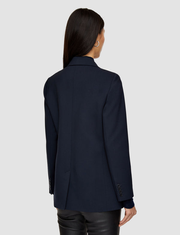 Joseph Tailoring Wool Stretch Jackie Jacket Navy
