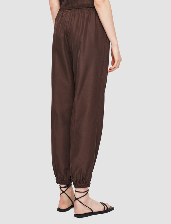 Joseph Taio Soft Cotton Silk Trousers Ebony
