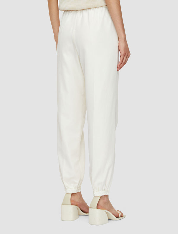 Joseph Taio Soft Cotton Silk Trousers Ivory