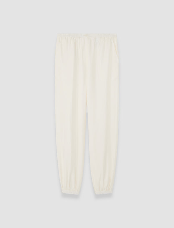 joseph Taio Soft Cotton Silk Trousers Ivory
