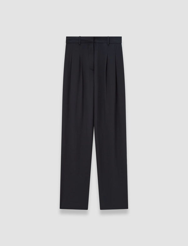 joseph Tarn Crepe de Soie Silk Trousers Black