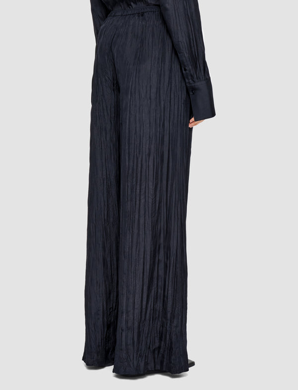 Joseph Thoresby Habotai Silk Trousers Navy