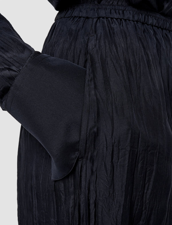 Joseph Thoresby Habotai Silk Trousers Navy