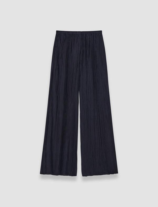 joseph Thoresby Habotai Silk Trousers Navy