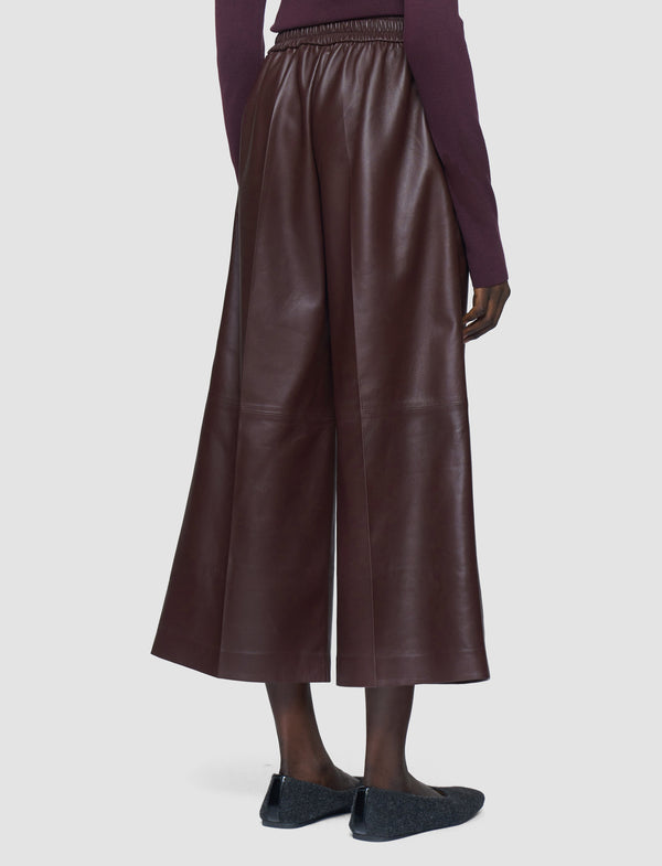 Joseph Thurlow Nappa Leather Trousers Maraschino