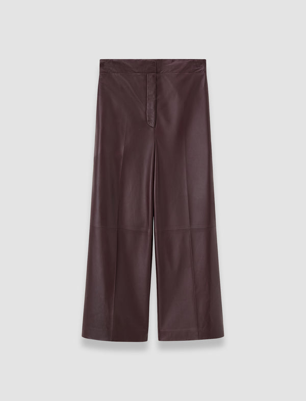 joseph Thurlow Nappa Leather Trousers Maraschino