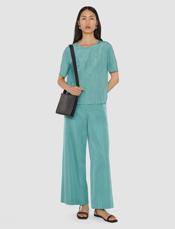 Joseph Thurlow Soft Cotton Silk Trousers Lagoon