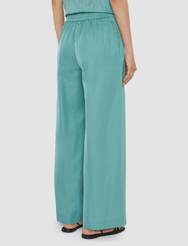 Joseph Thurlow Soft Cotton Silk Trousers Lagoon