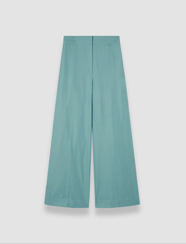 joseph Thurlow Soft Cotton Silk Trousers Lagoon