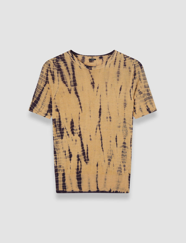 joseph Tie Dye Knitted Top Desert Sand/Navy