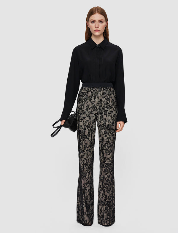 Joseph Tokyo Patchwork Lace Trousers Comet Combo