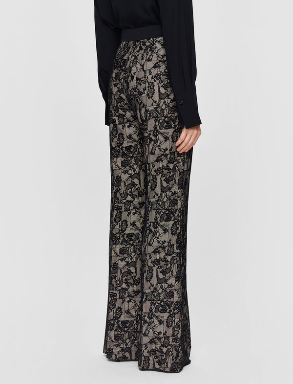 Joseph Tokyo Patchwork Lace Trousers Comet Combo