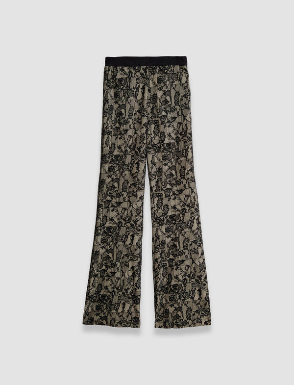 joseph Tokyo Patchwork Lace Trousers Comet Combo