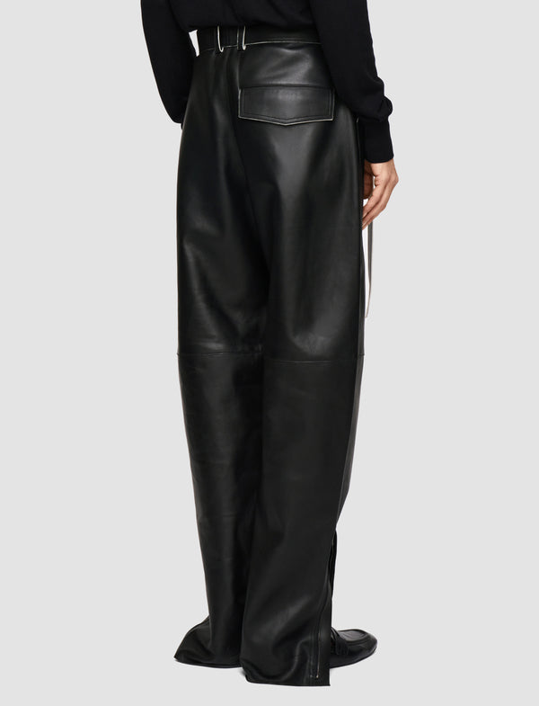 Joseph Tony Nappa Leather Trousers Black