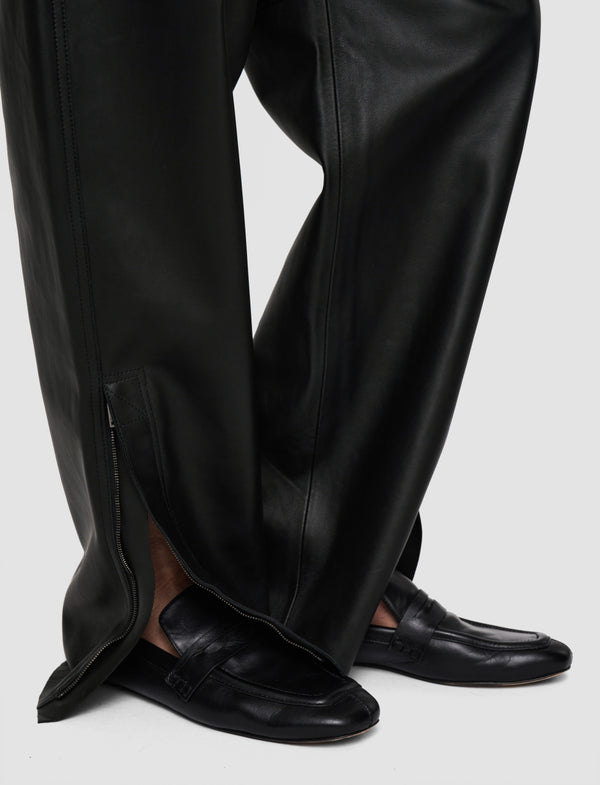 Joseph Tony Nappa Leather Trousers Black