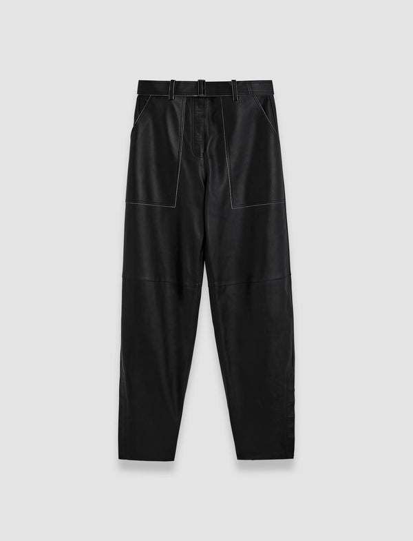 joseph Tony Nappa Leather Trousers Black