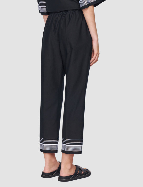 Joseph Tottenham Cotton Blend Trousers Black