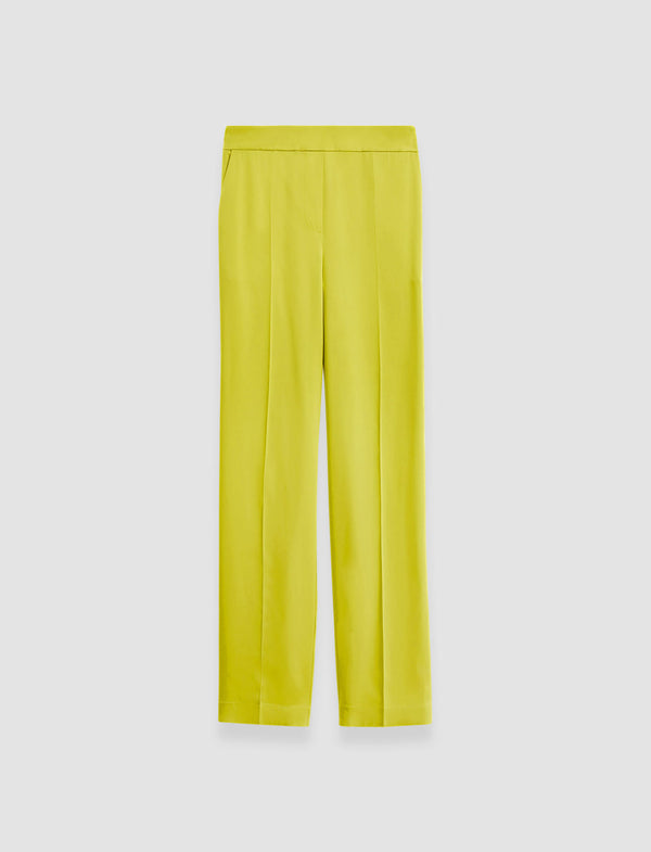 joseph Tova Silk Satin Trousers Ginkgo