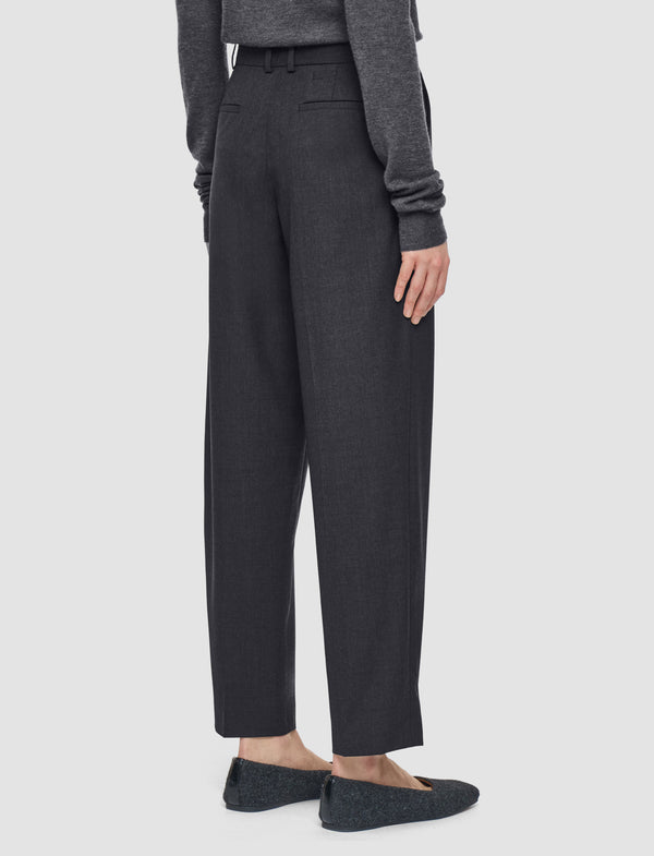 Joseph Trina Light Wool Tailoring Trousers Smoke