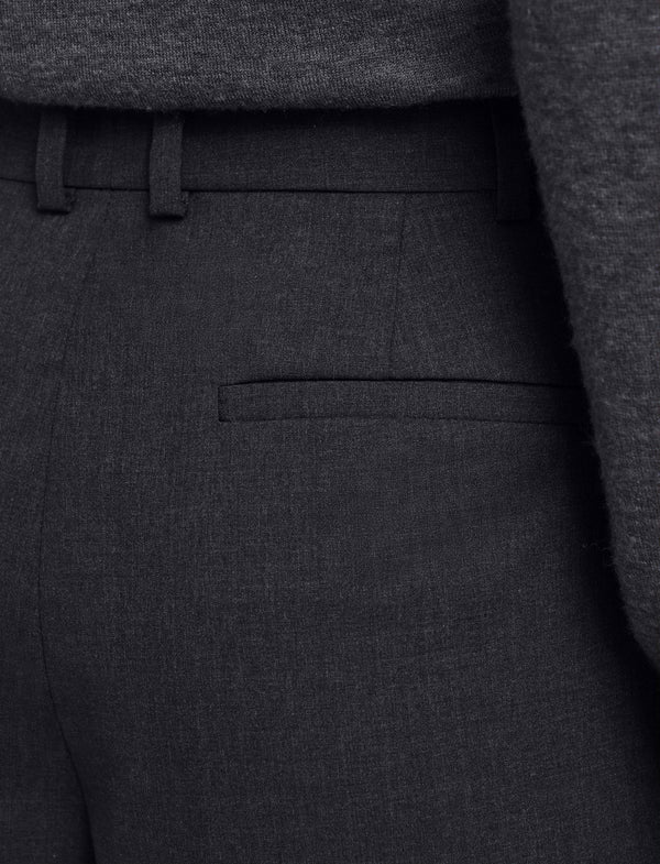 Joseph Trina Light Wool Tailoring Trousers Smoke