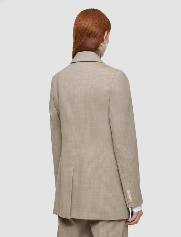 Joseph Valery Melange Wool Jacket Affogato