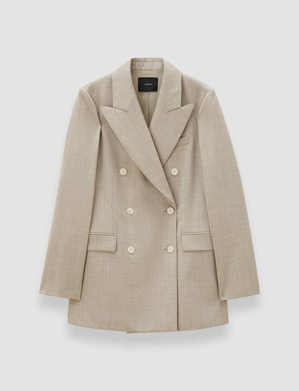 joseph Valery Melange Wool Jacket Affogato