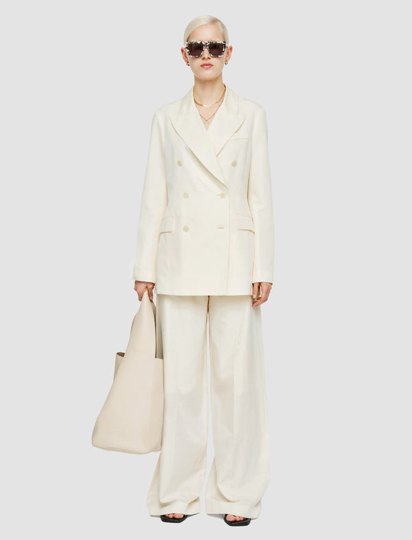 Joseph Valery Soft Cotton Silk Jacket Ivory
