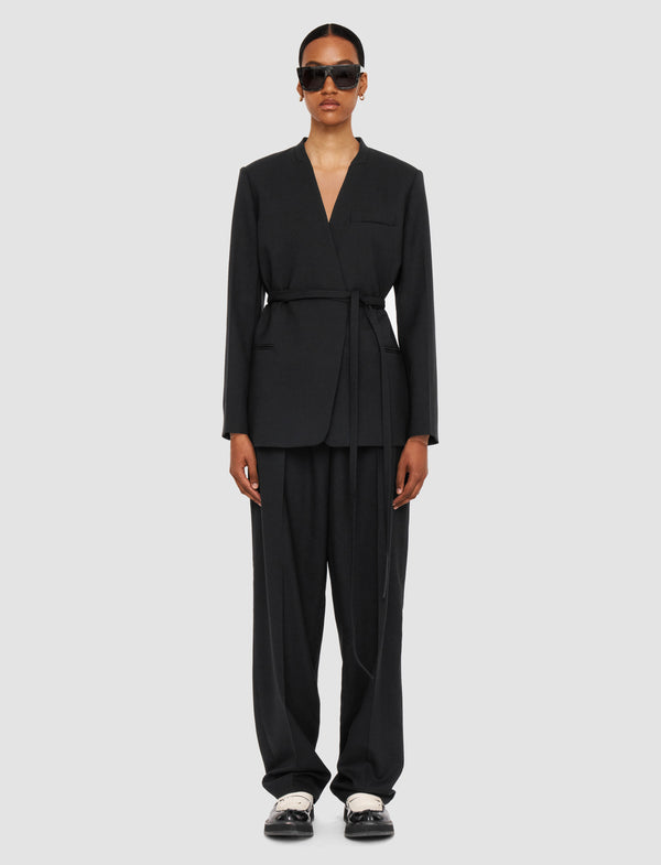 Joseph Victor Tailoring Crepe Jacket Black