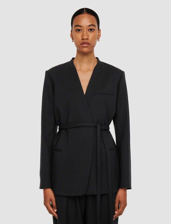 Joseph Victor Tailoring Crepe Jacket Black