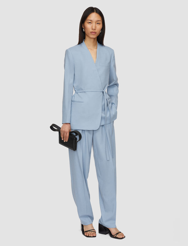 Joseph Victor Tailoring Crepe Jacket Faded Sky