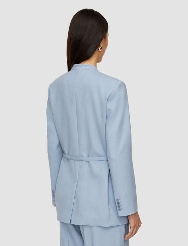 Joseph Victor Tailoring Crepe Jacket Faded Sky