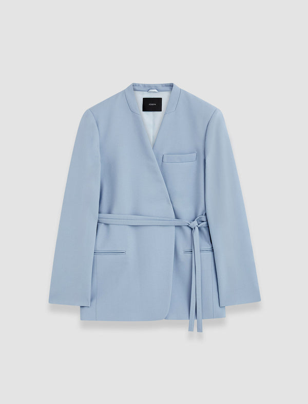joseph Victor Tailoring Crepe Jacket Faded Sky