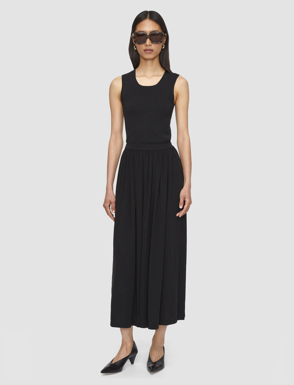 Joseph Vidal Crepe Jersey Skirt Black