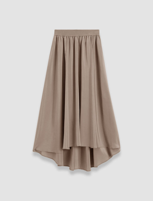 joseph Violet Crepe de Soie Silk Skirt Escargot