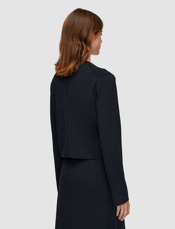 Joseph Viscose Knit Stretch Cardigan Jacket Black