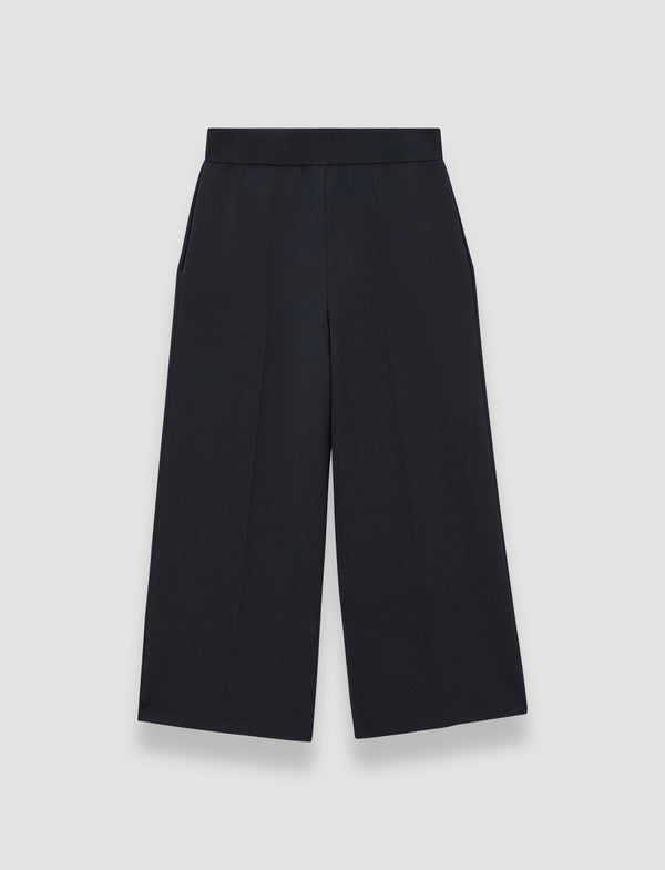 joseph Viscose Knit Stretch Culottes Black