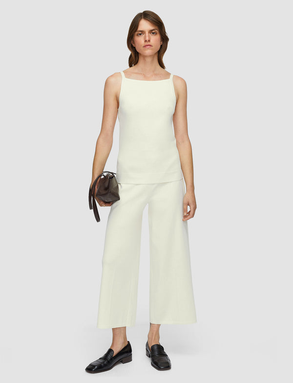 Joseph Viscose Knit Stretch Culottes Ivory