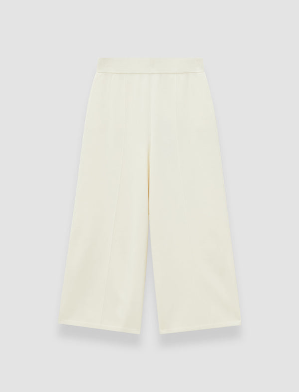 joseph Viscose Knit Stretch Culottes Ivory