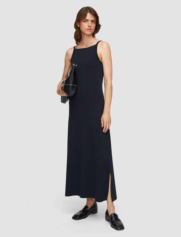 Joseph Viscose Knit Stretch Dress Black