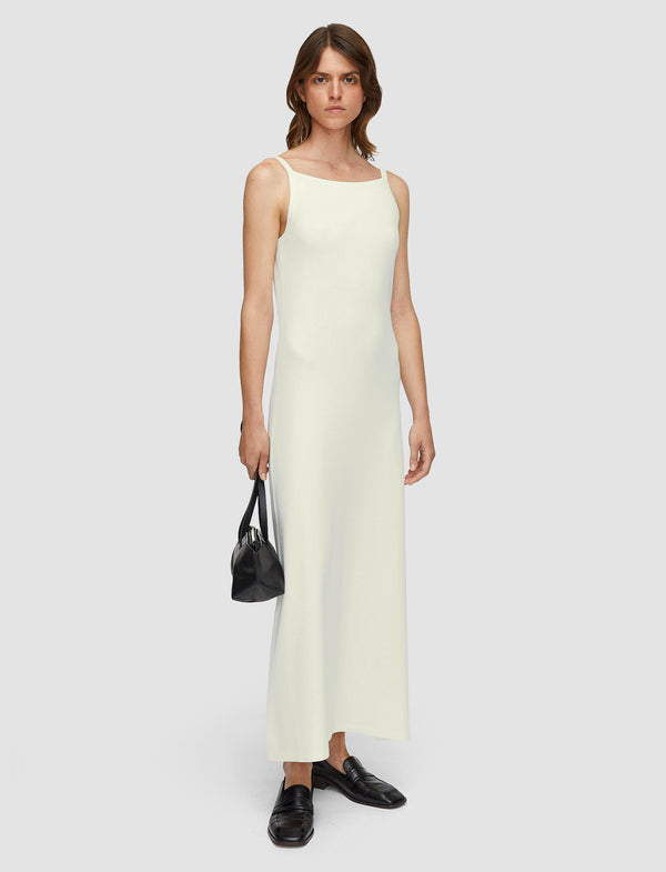 Joseph Viscose Knit Stretch Dress Ivory