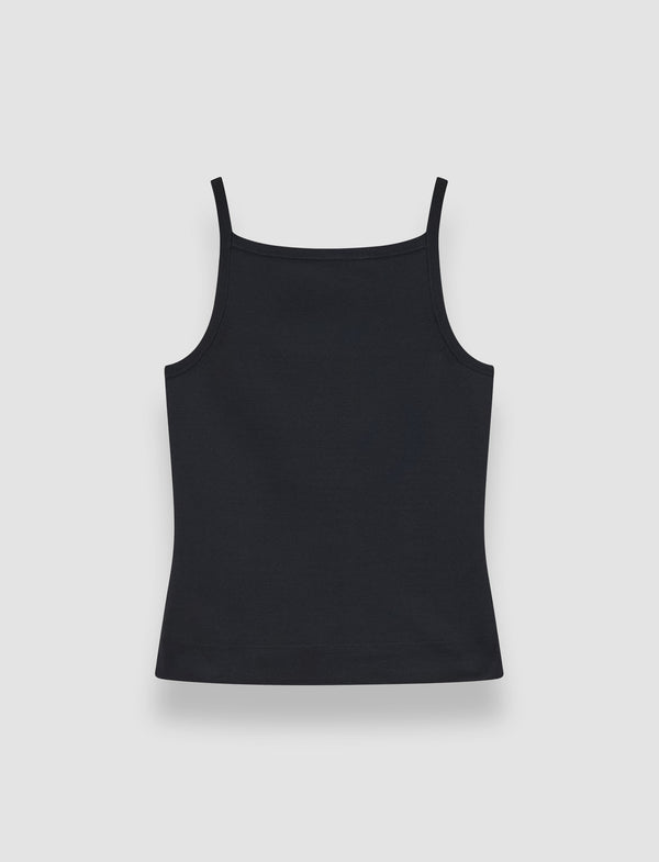 joseph Viscose Knit Stretch Vest Top Black
