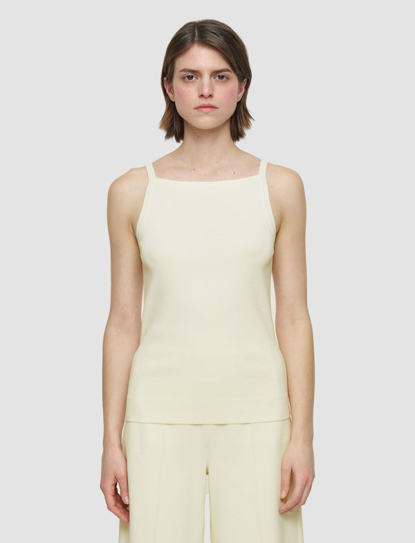 Joseph Viscose Knit Stretch Vest Top Ivory