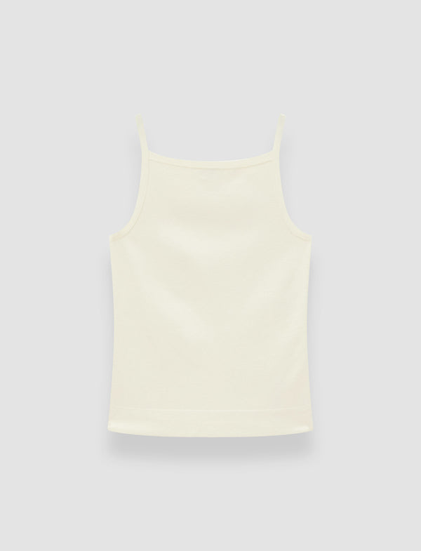 joseph Viscose Knit Stretch Vest Top Ivory
